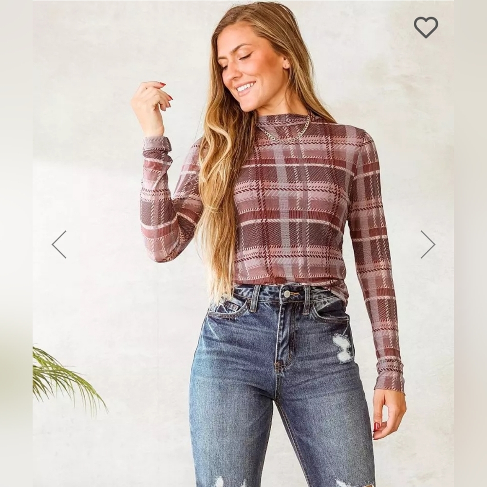 Mock neck mesh long sleeve by willow & root from buckle